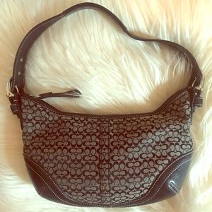 Coach monogram shoulder bag